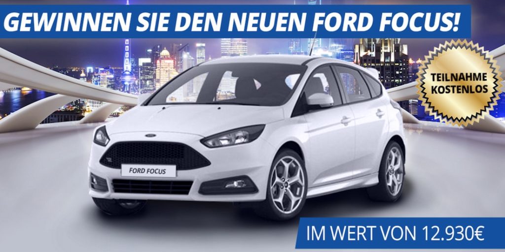 Gewinne den neuen Ford Focus