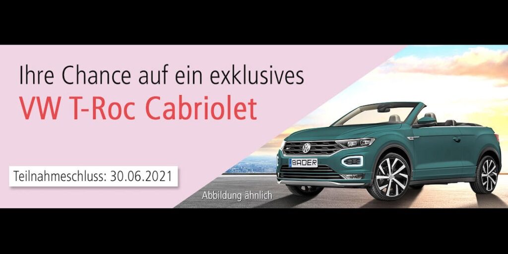 VW T-Roc Cabriolet gewinnen