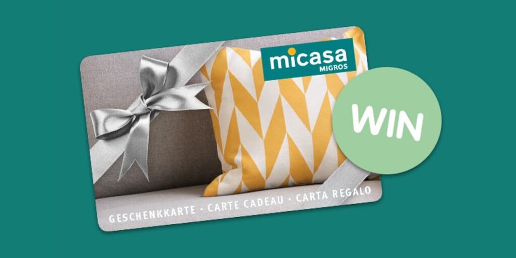 Micasa Geschenkkarte gewinnen