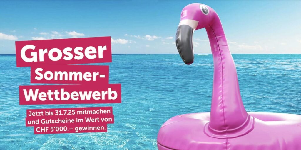 Aufblasbarer rosa Flamingo