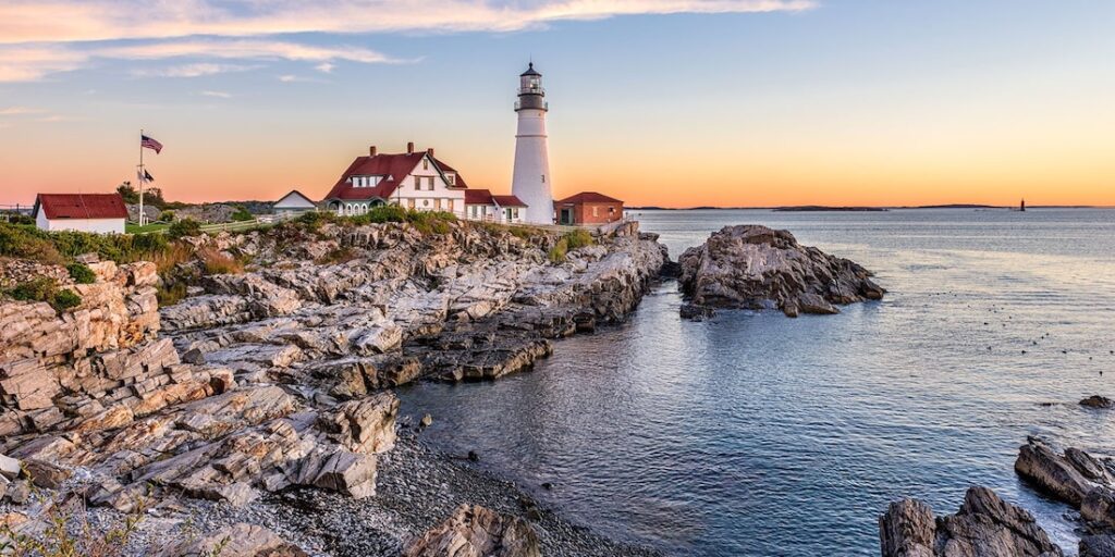 Portland Head Light in Cape Elizabeth in Maine