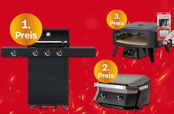 Pizzaofen, Plancha & Gasgrill von Cozze und Outdoorchef gewinnen