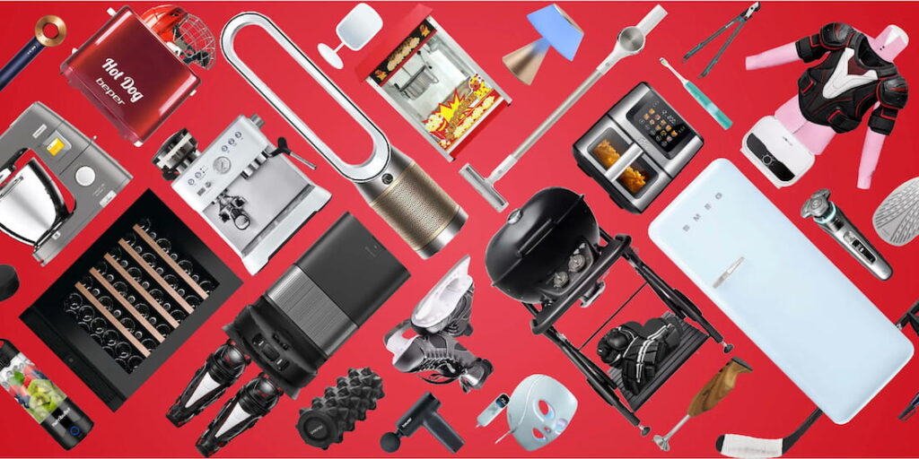 Nettoshop Eishockey-WM 2026 Tickets Wettbewerb – Wimmelbild mit Eishockey und Nettoshop Produkten