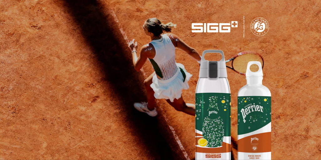 Roland Garros Tickets French Open 2026 gewinnen mit SIGG – limitierte Perrier Edition Trinkflaschen auf Sandplatz