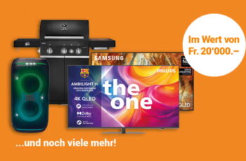 Fussball-WM 2026 Wettbewerb: TVs, Kopfhörer, Grills & mehr im Wert von CHF 20’000 gewinnen