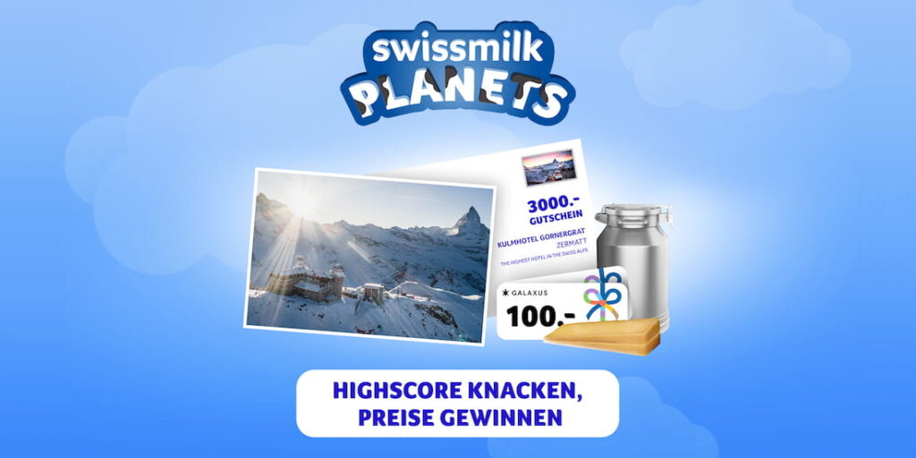 Swissmilk Planets Wettbewerb – Highscore knacken und Preise gewinnen