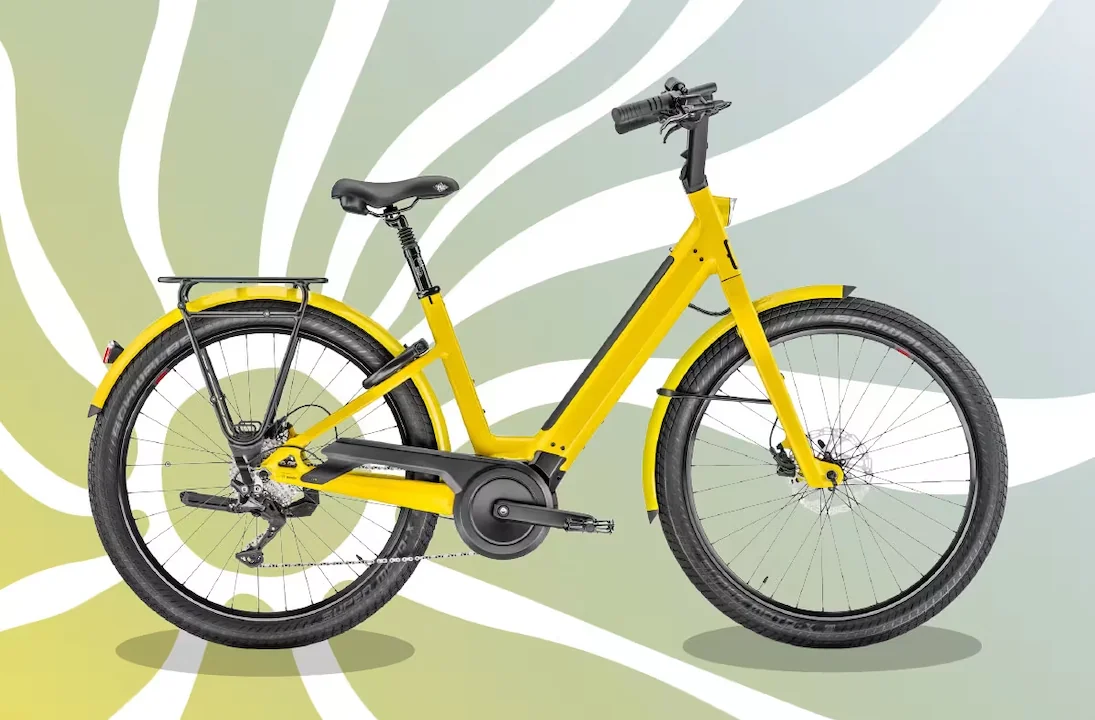 Gelbes E-Bike – Velomania Gutschein als Preis beim Groupe E Velo Wettbewerb