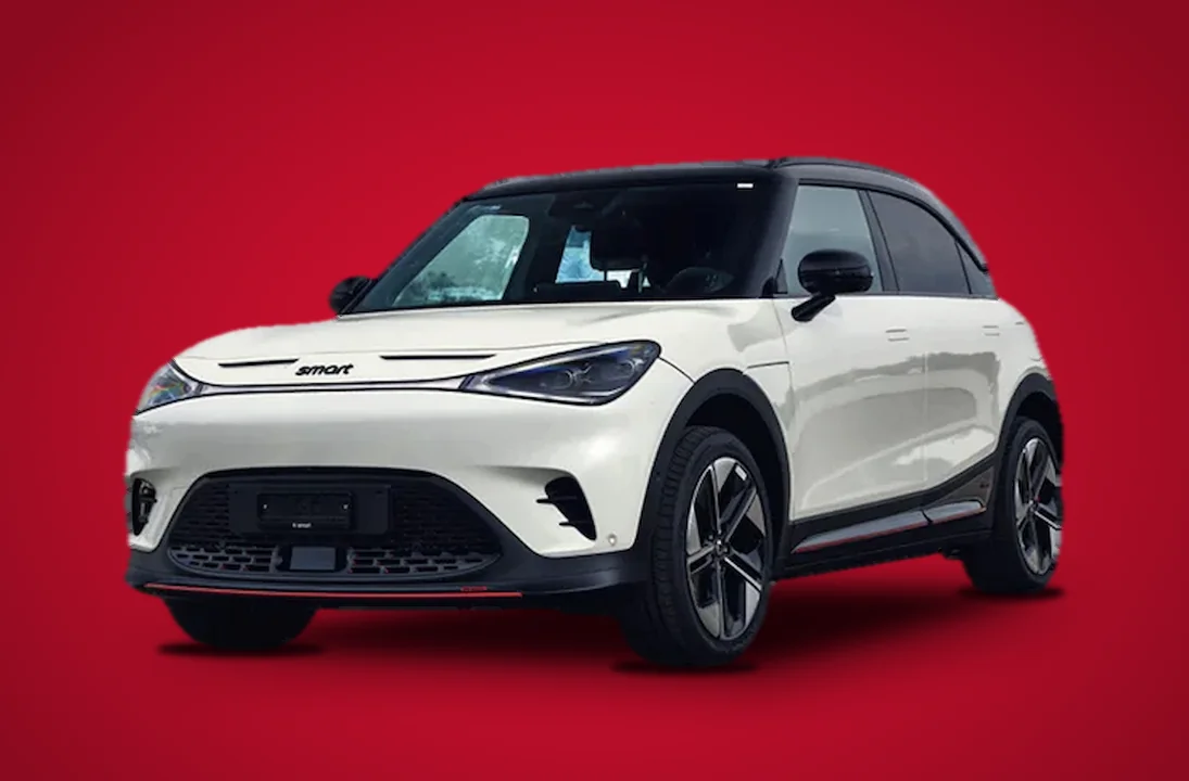 Weisser smart #1 BRABUS mit schwarzem Dach – Hauptpreis im Wettbewerb Schweizer Auto des Jahres 2027